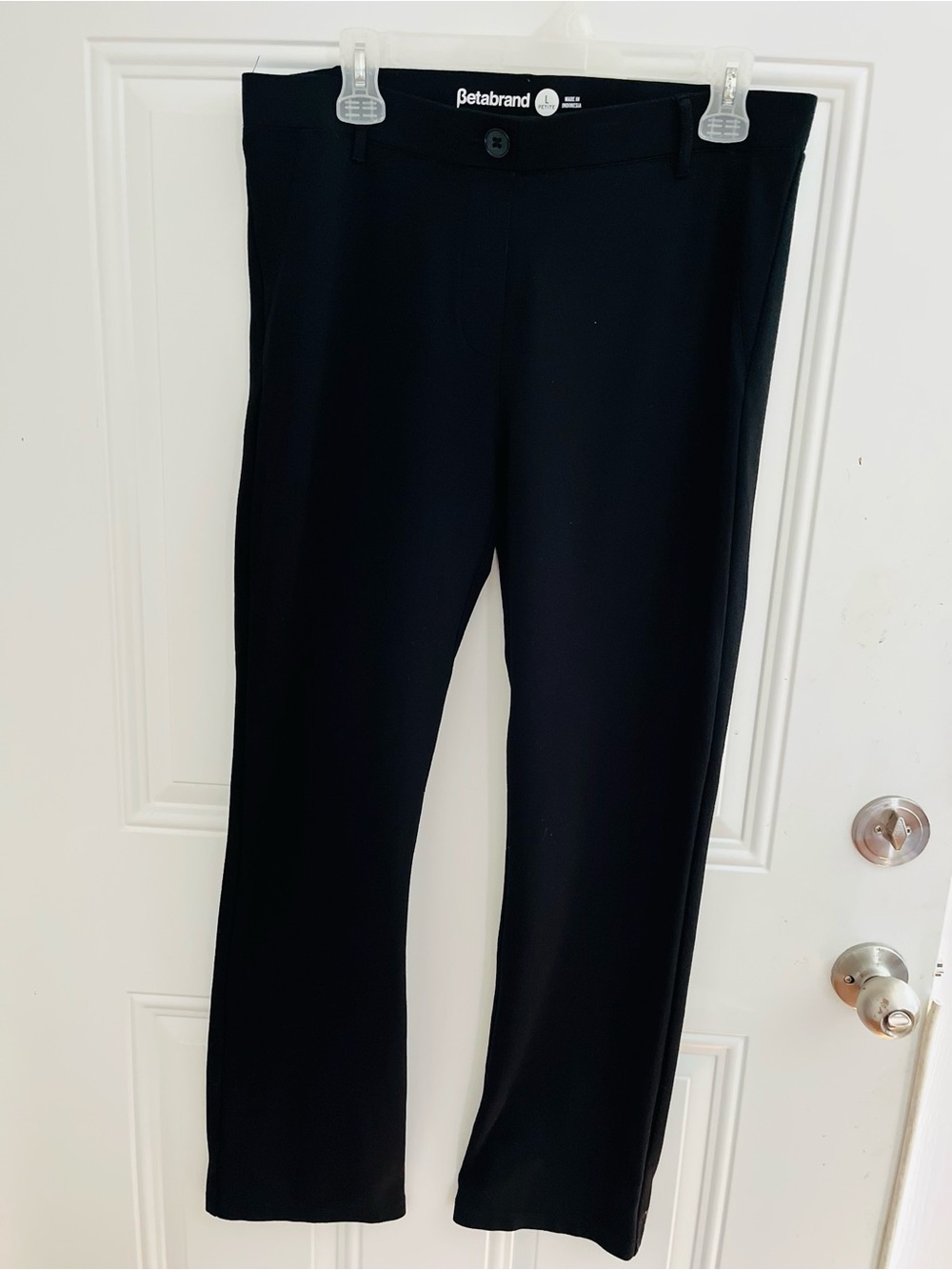 Betabrand Black Dress Yoga Pants Classic Straight Leg/petite large/stretch